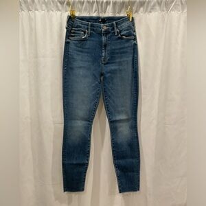 NWOT The Mid-Rise Dzzler Flood Fray Jeans